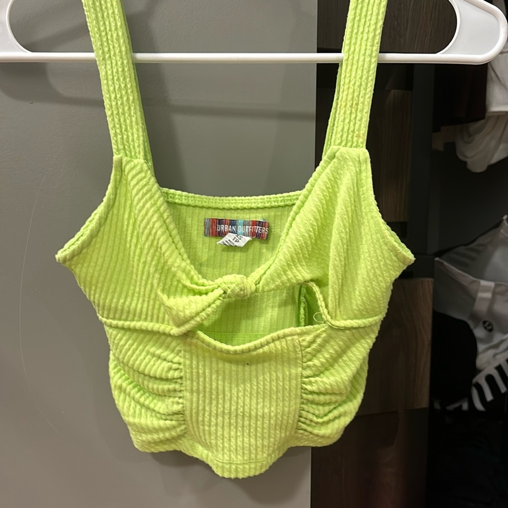 Lime green urban outfitters top. size xs